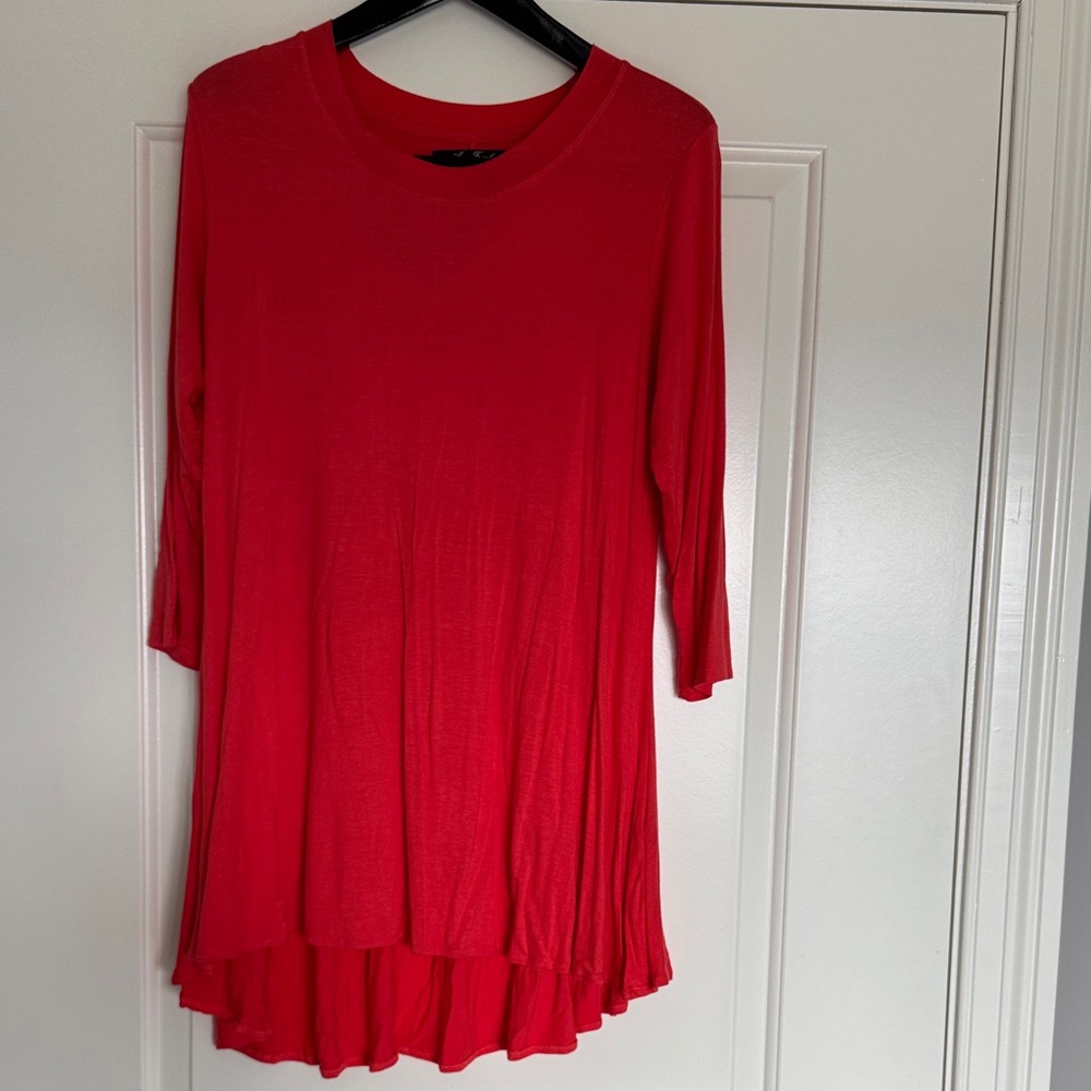 Elegant bright orange  Women's Tunic Top